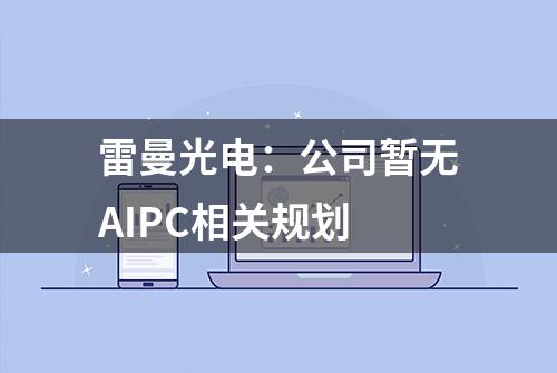 雷曼光电：公司暂无AIPC相关规划