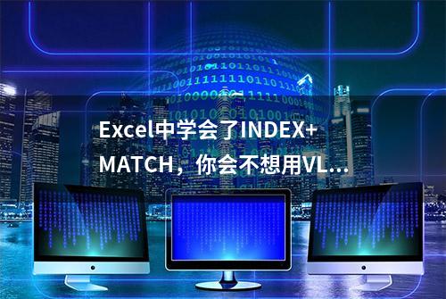 Excel中学会了INDEX+MATCH，你会不想用VLOOKUP函数的！