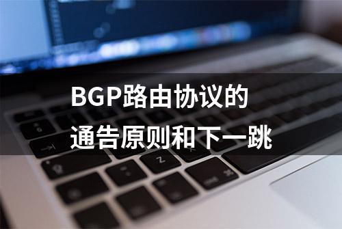 BGP路由协议的通告原则和下一跳