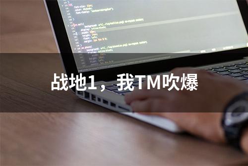 战地1，我TM吹爆