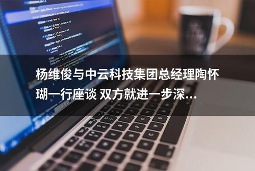 杨维俊与中云科技集团总经理陶怀瑚一行座谈 双方就进一步深化合作进行深入交流