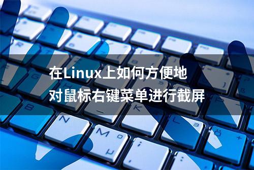 在Linux上如何方便地对鼠标右键菜单进行截屏