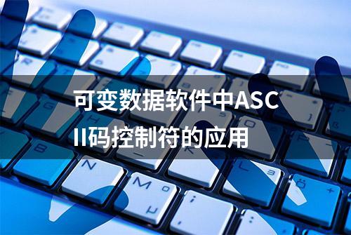 可变数据软件中ASCII码控制符的应用