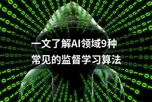 一文了解AI领域9种常见的监督学习算法