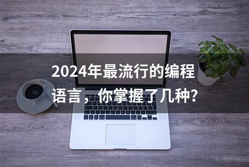 2024年最流行的编程语言，你掌握了几种？