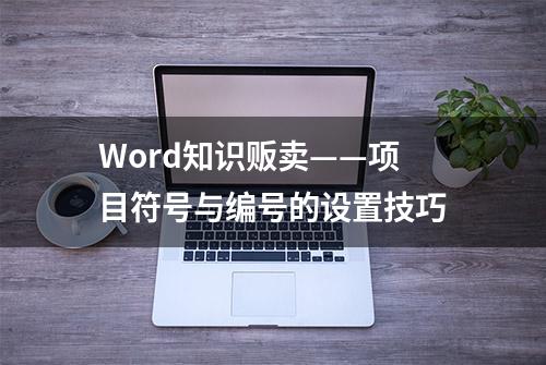 Word知识贩卖——项目符号与编号的设置技巧