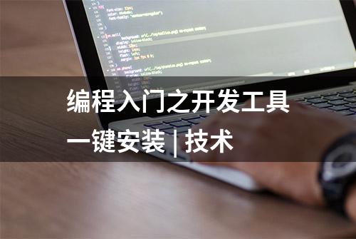 编程入门之开发工具一键安装 | 技术