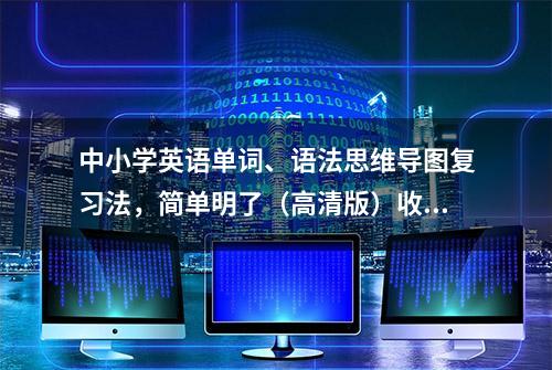 中小学英语单词、语法思维导图复习法，简单明了（高清版）收藏好