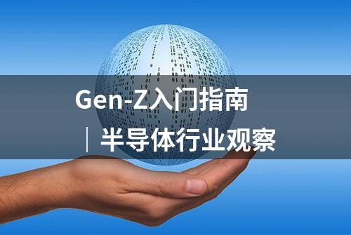 Gen-Z入门指南｜半导体行业观察