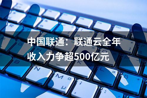 中国联通：联通云全年收入力争超500亿元