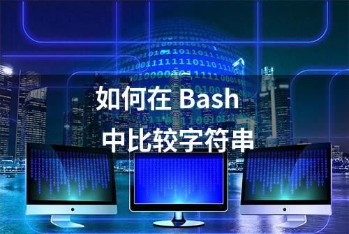 如何在 Bash 中比较字符串