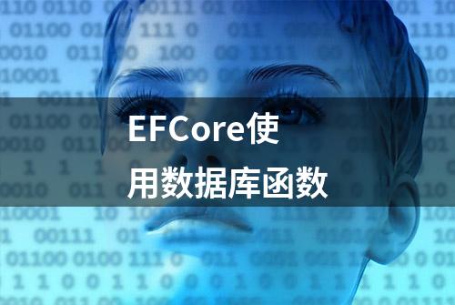 EFCore使用数据库函数