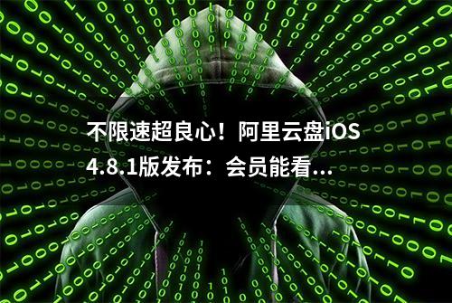 不限速超良心！阿里云盘iOS 4.8.1版发布：会员能看2K臻彩视频了