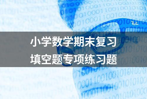 小学数学期末复习填空题专项练习题