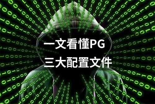 一文看懂PG三大配置文件