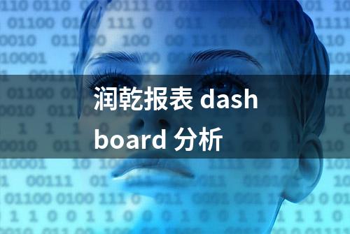 润乾报表 dashboard 分析