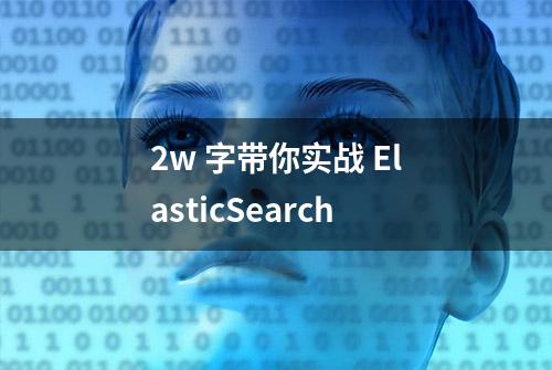 2w 字带你实战 ElasticSearch