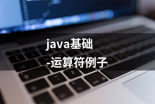 java基础-运算符例子