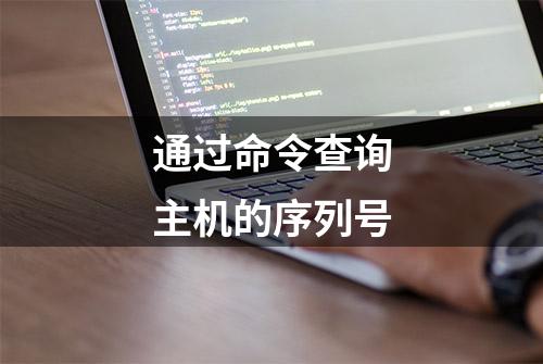 通过命令查询主机的序列号