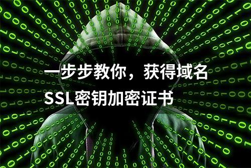 一步步教你，获得域名SSL密钥加密证书