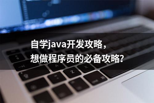 自学java开发攻略，想做程序员的必备攻略？