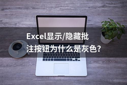 Excel显示/隐藏批注按钮为什么是灰色？